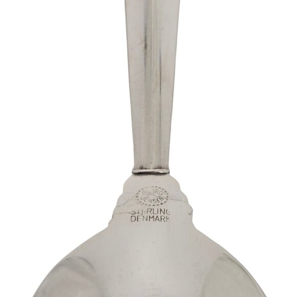 Set of 6 Georg Jensen Acanthus Sterling Silver Dessert/Oval Soup Spoons #19718 - Picture 9 of 10